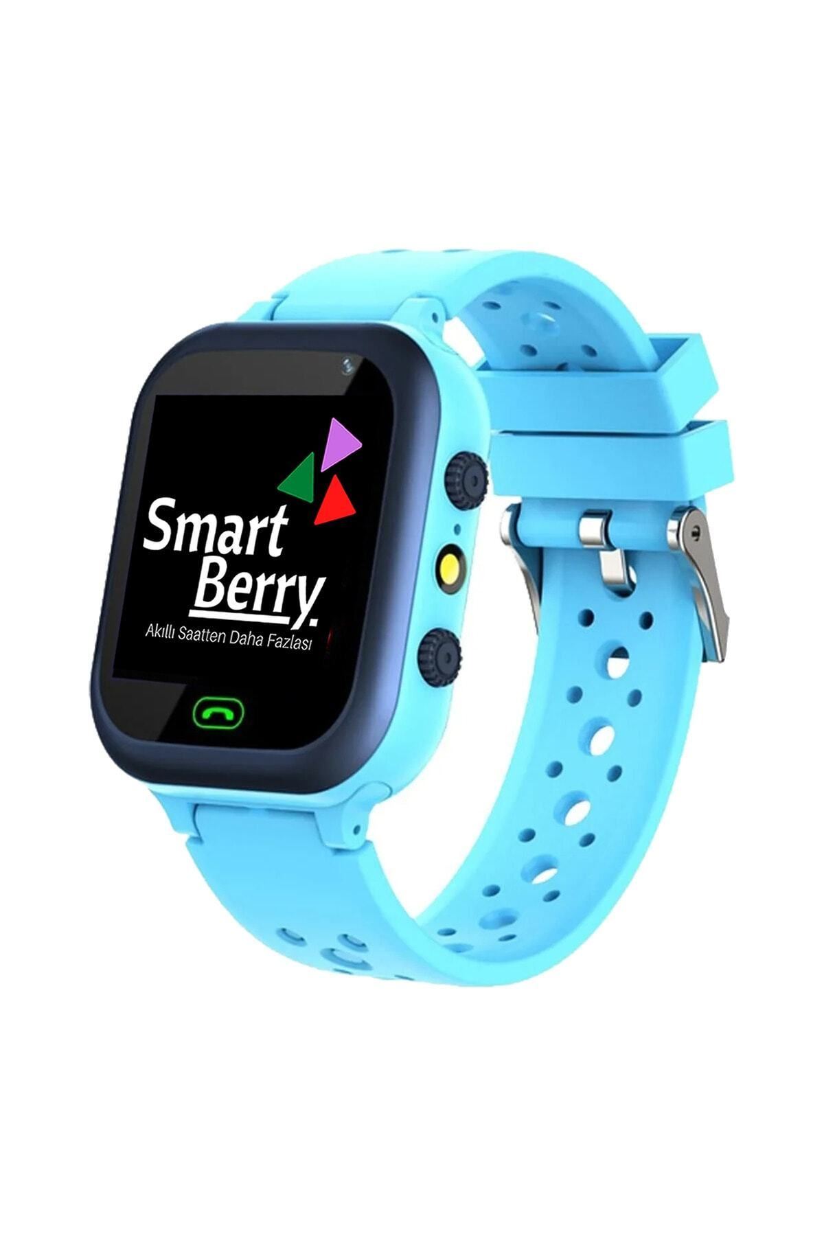 Smartberry Z5 Lbs Konumlu Akıllı Çocuk Takip Saati Sim Kartlı Arama, Kameralı, Gizli Dinleme Özellikli - Mavi
