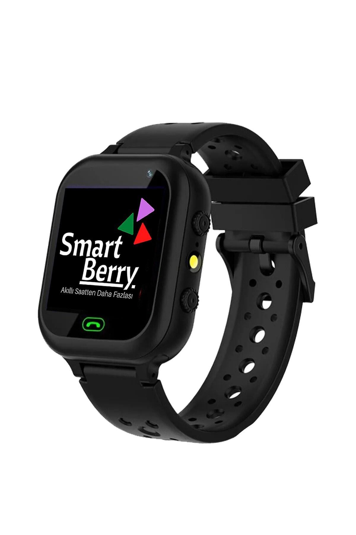 Smartberry Z5 Lbs Konumlu Akıllı Çocuk Takip Saati Sim Kartlı Arama, Kameralı, Gizli Dinleme Özellikli- Siyah