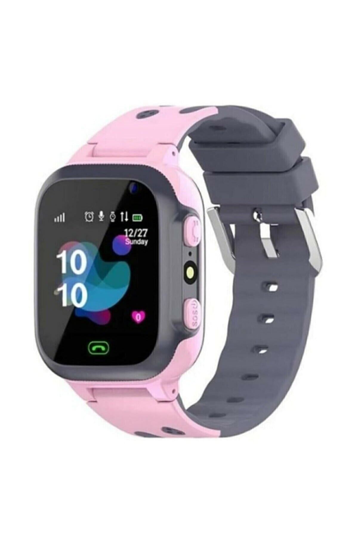 Smartberry Z1 Çocuk Konum Takipli Sim Kart Girişli Lbs Ve Sos Özellikli Akıllı Saat - Pembe