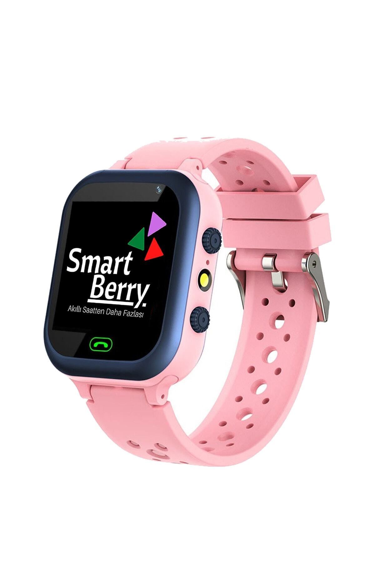 Smartberry Z5 Lbs Konumlu Akıllı Çocuk Takip Saati Sim Kartlı Arama, Kameralı, Gizli Dinleme Özellikli - Pembe