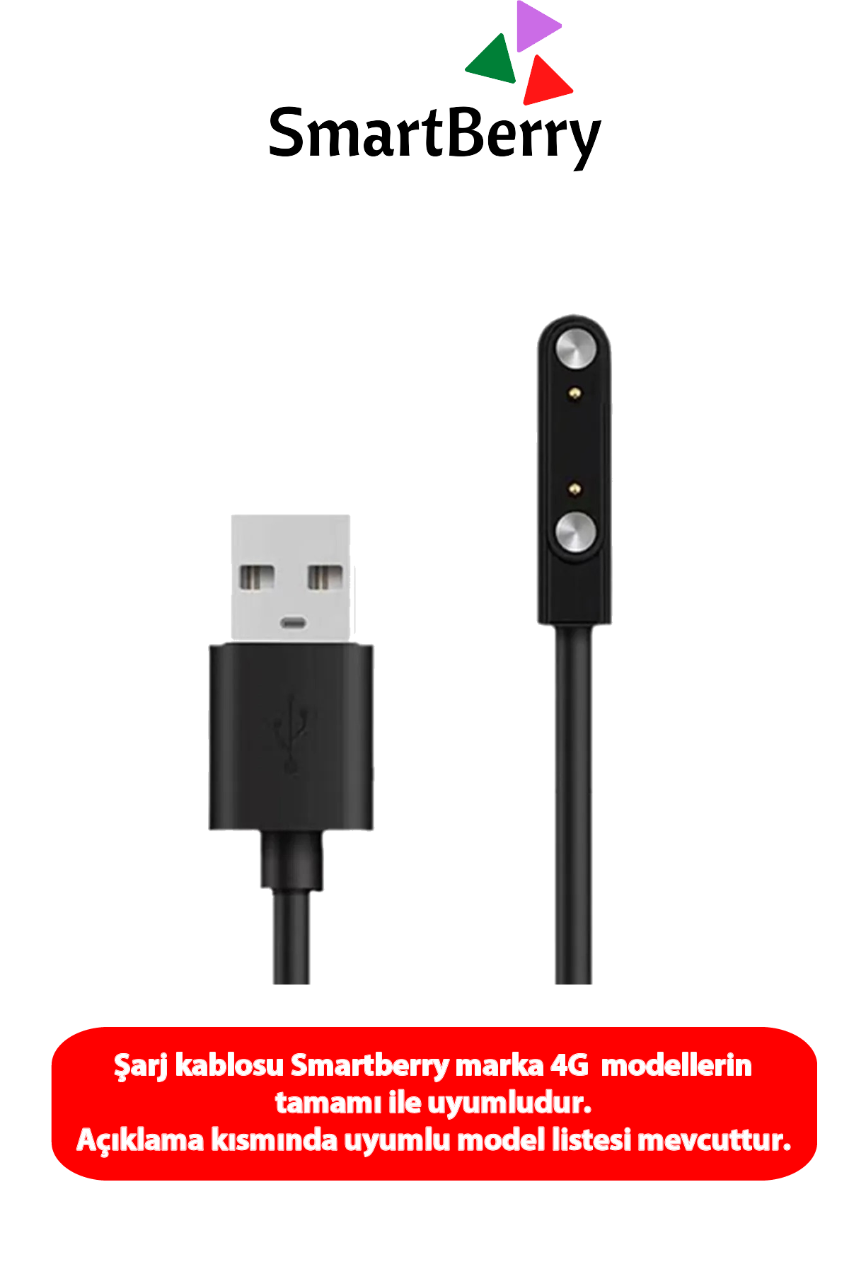 Manyetik Şarj Kablosu Siyah