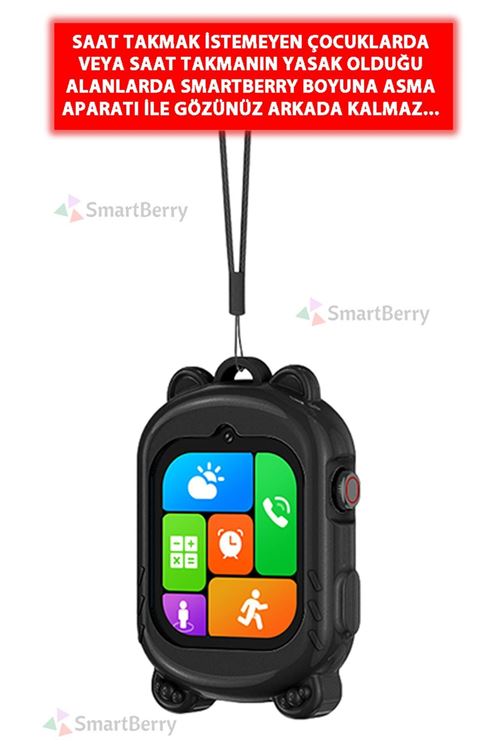 Z53 Görüntülü Görüşme Gps Wıfı Net Konum Gizli Dinleme Akıllı Çocuk Takip Saati Sim Kartlı - Pembe