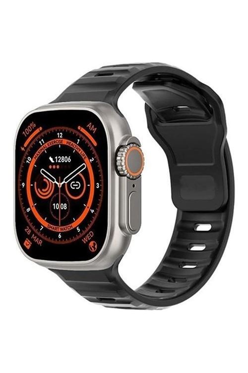 Watch 8 Ultra Smart Watch 49 Mm 2.0 Inç Tam Ekran Akıllı Saat Nfc Kablosuz Şarj Yeni Nesil - Siyah