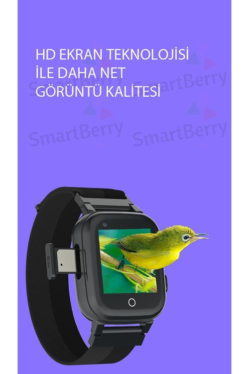 Z40 Görüntülü Görüşme Yüz Tanıma Gps Wıfı Konum Akıllı Çocuk Takip Saati Sim Kartlı - Yeşil