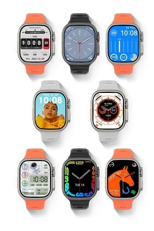 Watch 8 Ultra Smart Watch 49 Mm 2.0 Inç Tam Ekran Akıllı Saat Nfc Kablosuz Şarj Yeni Nesil - Siyah