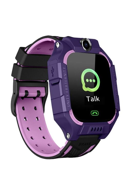 Smartberry Z2 Lbs Konumlu Akıllı Çocuk Takip Saati Sim Kartlı Arama, Kameralı, Gizli Dinleme Özellikli- Mor