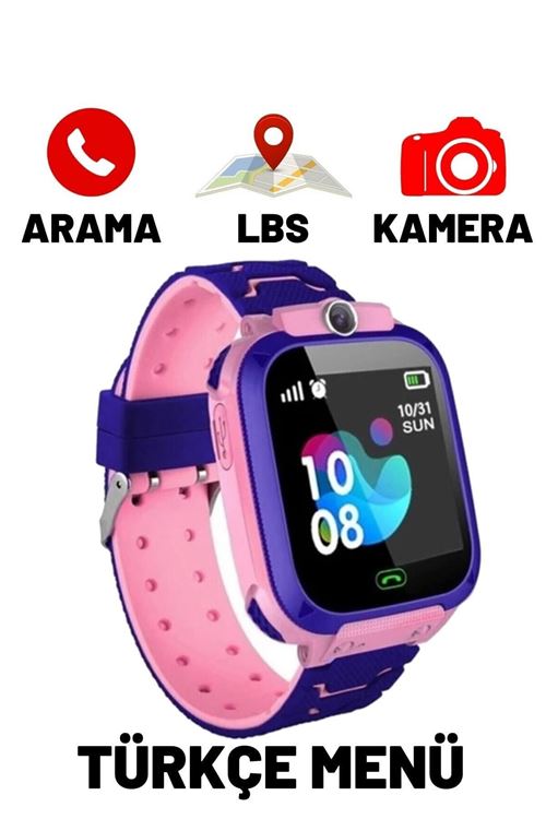 Z3 Lbs Konumlu Akıllı Çocuk Takip Saati Sim Kartlı Arama, Kameralı, Gizli Dinleme Özellikli-pembe