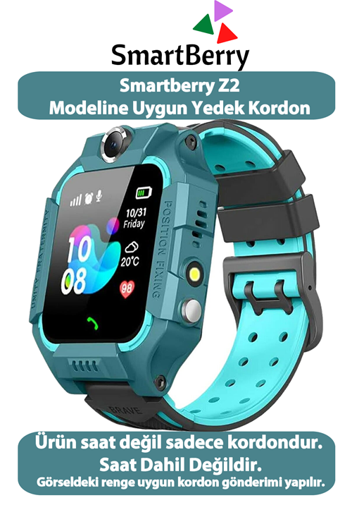 Z2 Lbs Konumlu Akıllı Çocuk Takip Saatine Uyumlu Yedek Kordon - Yeşil