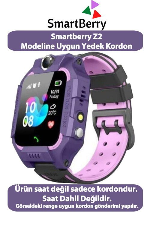 Z2 Lbs Konumlu Akıllı Çocuk Takip Saatine Uyumlu Yedek Kordon - Mor